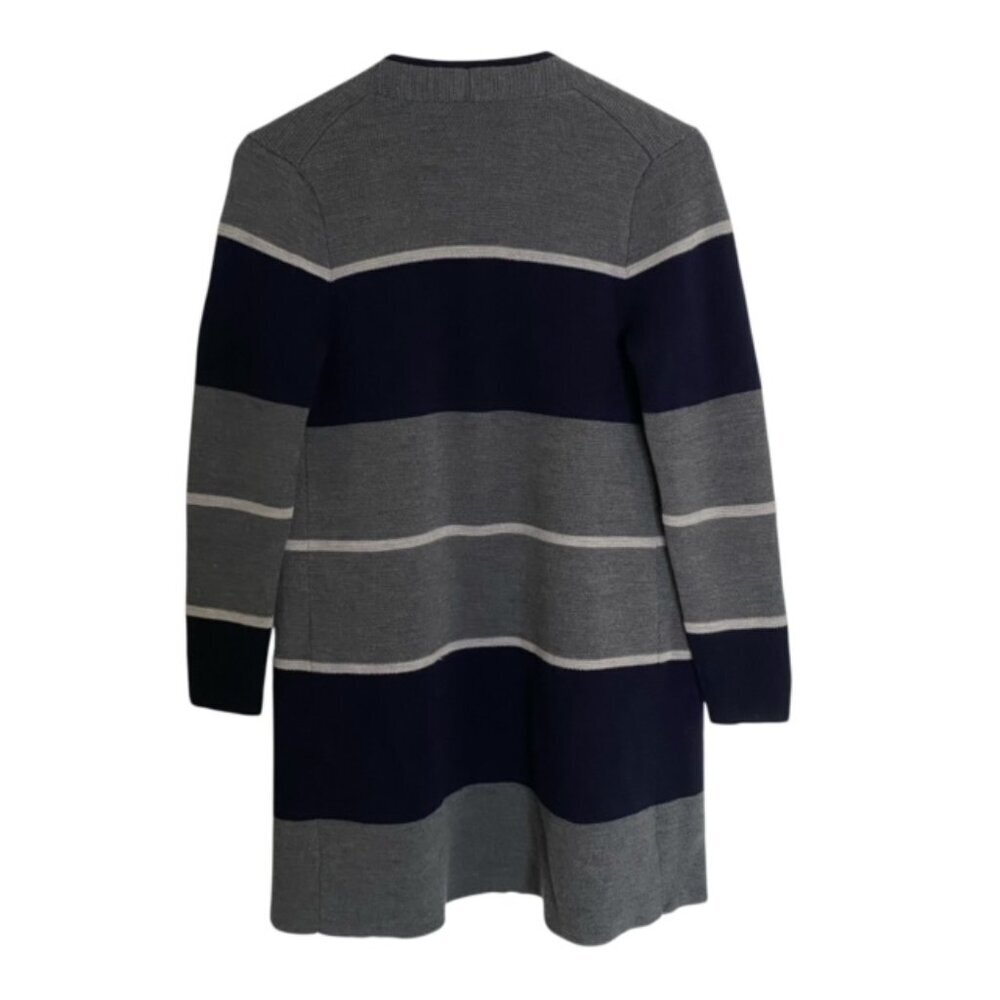 Talbots Merino Wool Striped Open Front Cardigan Sp - image 3